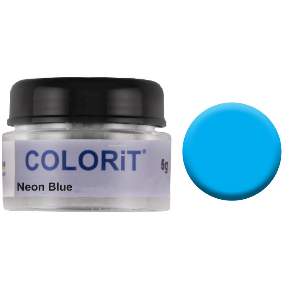 Емаль COLORIT NightFever Blue неонова блакитна (5 г)