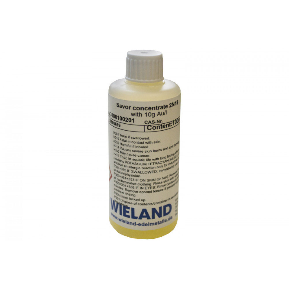 Розчин WIELAND SAVOR 2N18 жовтий для ванни, 18 К (1 г, 100 мл)