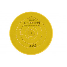 Коло муслінове CROWN жовте d-100 мм, 50 шарів.
