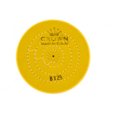 Коло муслінове CROWN жовте d-150 мм, 25 шарів.