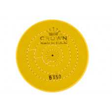 Круг мусліновий CROWN жовтий d-150 мм, 50 шарів.